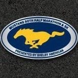 Mustang 50th Half Marathon & 5k logo on RaceRaves