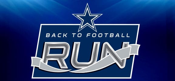 Cowboys Back to Football Run logo on RaceRaves