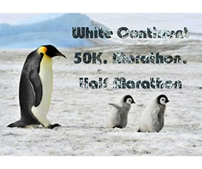 White Continent 50K, Marathon & Half Marathon logo on RaceRaves