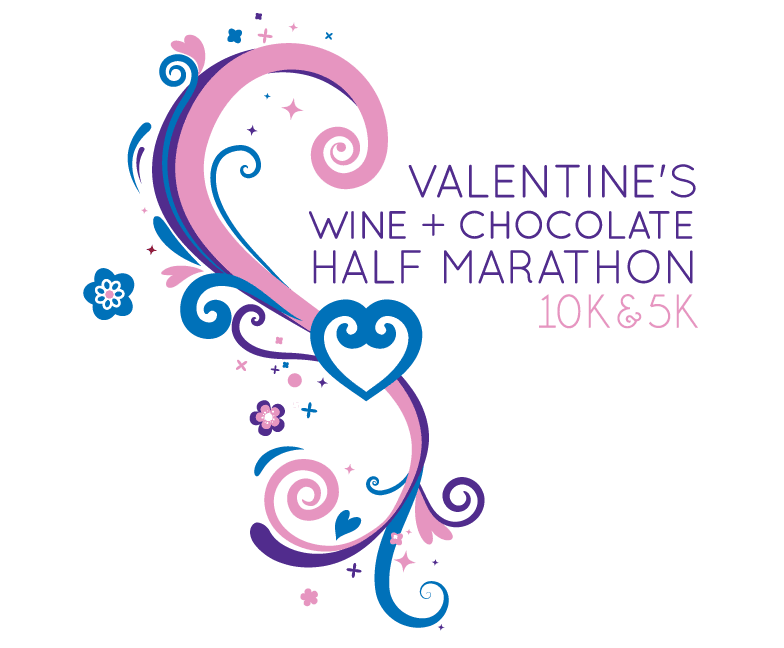 Valentine’s Wine and Chocolate Half Marathon logo on RaceRaves