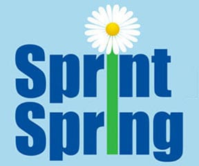 Sprint Into Spring 5K/10K logo on RaceRaves