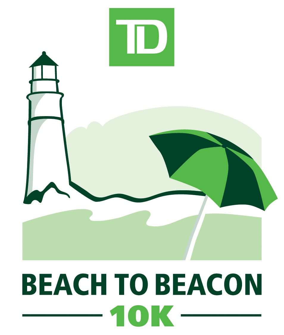 TD Beach to Beacon 10K Road Race logo on RaceRaves
