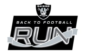 Raiders Back to Football Run logo on RaceRaves