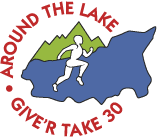 Around the Lake Give’r Take 30 logo on RaceRaves