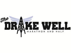 Drake Well Marathon & Half logo on RaceRaves