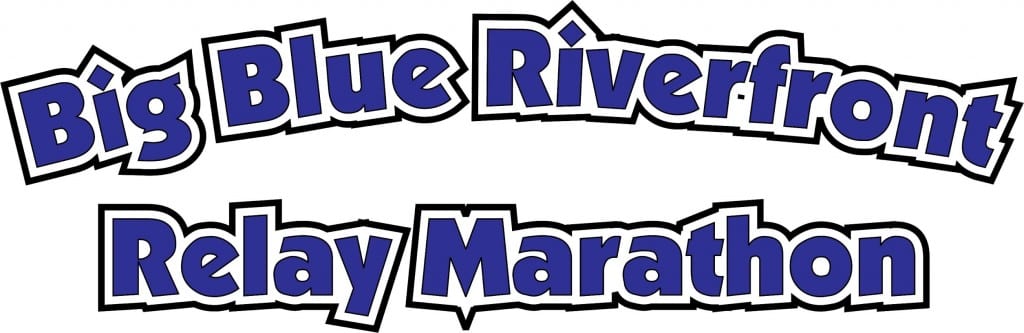 Big Blue Riverfront Relay Marathon logo on RaceRaves