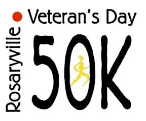 Rosaryville Veterans Day 50K logo on RaceRaves