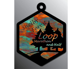 Shelby Forest Loop Marathon and Half logo on RaceRaves