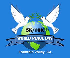 World Peace Day 5K/10K logo on RaceRaves