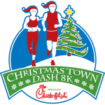 Christmas Town Dash 8K logo on RaceRaves