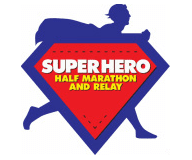 Superhero Half Marathon & Relay logo on RaceRaves