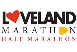 Loveland Marathon and Half Marathon logo on RaceRaves