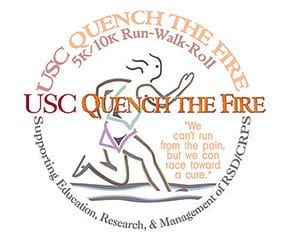 USC Quench the Fire 5K/10K Run/Walk/Roll logo on RaceRaves