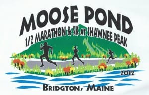 Moose Pond Half Marathon and 5K logo on RaceRaves