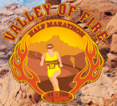Valley of Fire Marathon and Half Marathon logo on RaceRaves