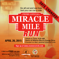 Miracle Mile Fun Run logo on RaceRaves