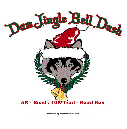 Dam Jingle Bell Dash logo on RaceRaves