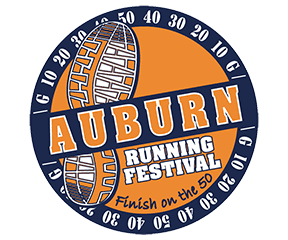 Auburn Running Festival Half Marathon logo on RaceRaves