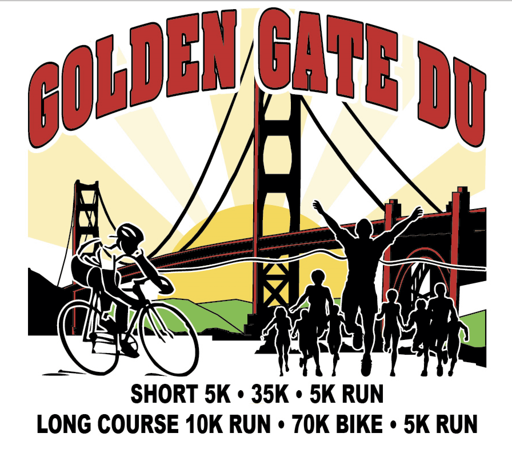 Golden Gate Du & 5 Mile Run logo on RaceRaves