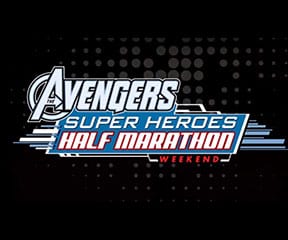 Avengers Super Heroes Half Marathon Weekend logo on RaceRaves