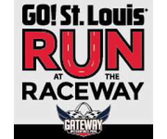 GO! St. Louis Run at the Raceway logo on RaceRaves