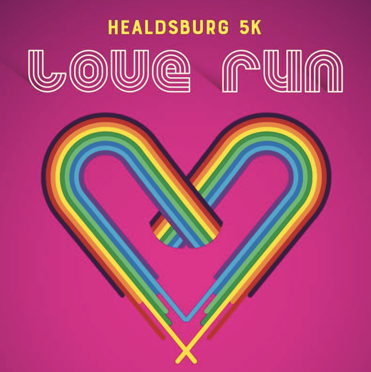Healdsburg Love Run logo on RaceRaves