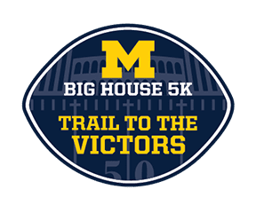 Big House 5K: Trail to the Victors logo on RaceRaves