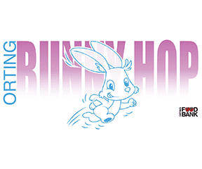 Orting Bunny Hop Half Marathon logo on RaceRaves