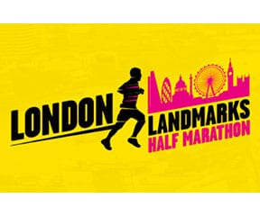 London Landmarks Half Marathon logo on RaceRaves