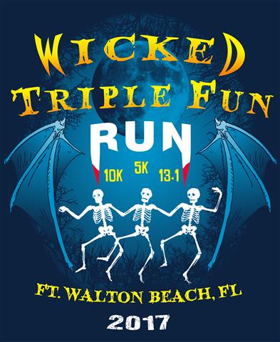 Wicked Triple Fun 1/2 Marathon logo on RaceRaves