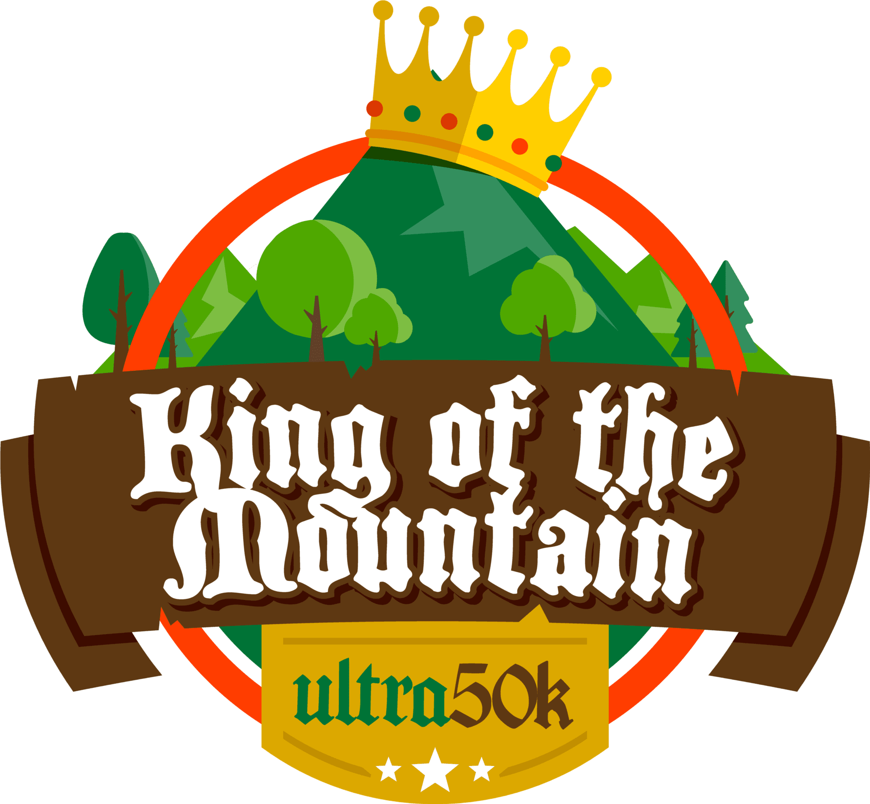 King of the Mountain 50K logo on RaceRaves