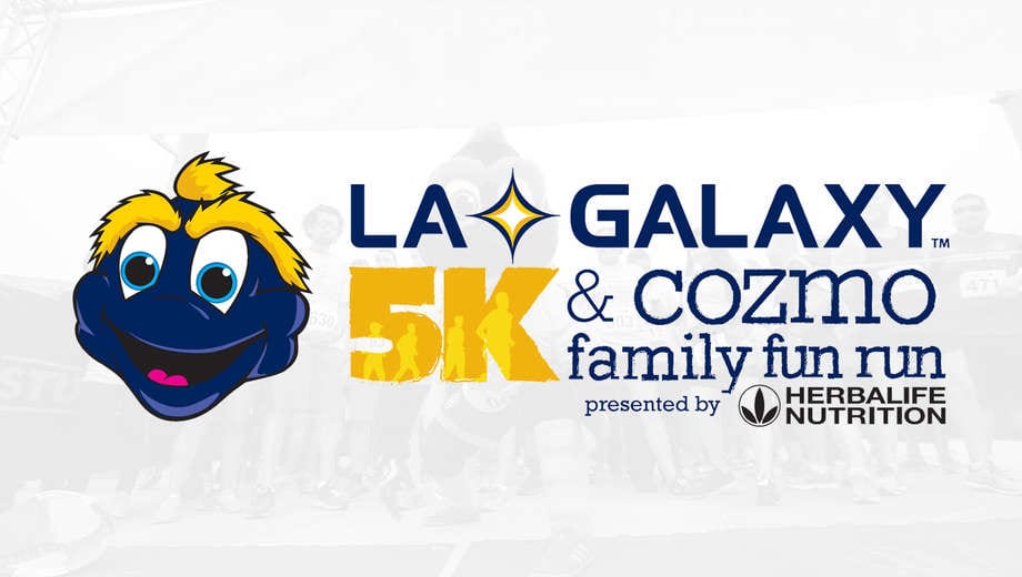 LA Galaxy 5K logo on RaceRaves