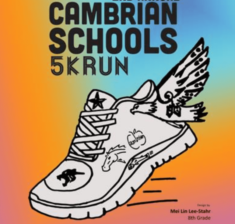 Cambrian Schools 5K Run logo on RaceRaves