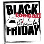 Black Toenail Friday Half Marathon & 7.5 Miler logo on RaceRaves