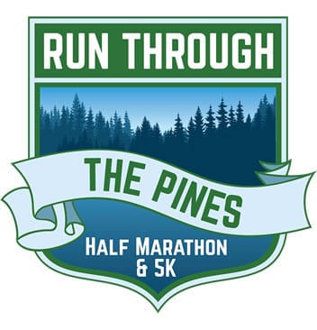 Run Through the Pines Half Marathon and 5K (MA) logo on RaceRaves
