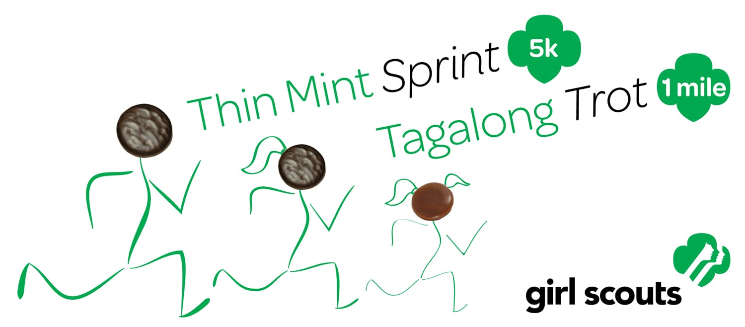 Thin Mint Sprint 5K & Tagalong Trot logo on RaceRaves