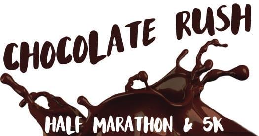 Chocolate Rush 5K & Half Marathon logo on RaceRaves