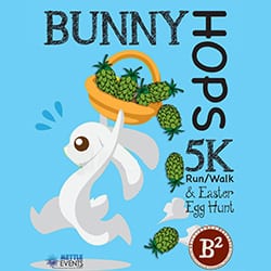 Billsburg Bunny Hops 5K & Easter Egg Hunt logo on RaceRaves