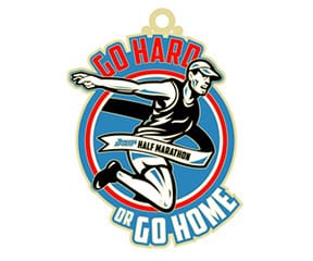 Go Hard or Go Home Half Marathon logo on RaceRaves