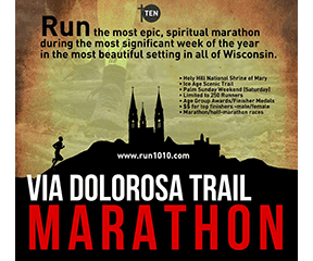 Via Dolorosa Trail Marathon logo on RaceRaves