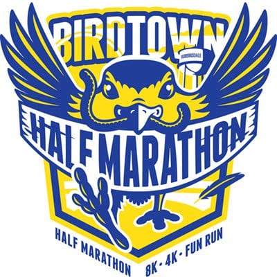 Birdtown Half Marathon logo on RaceRaves