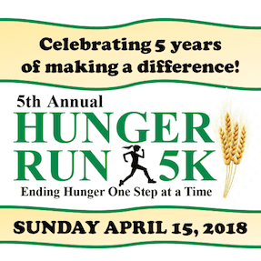 Hunger Run 5K logo on RaceRaves