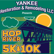 Hop River 5K & 10K logo on RaceRaves