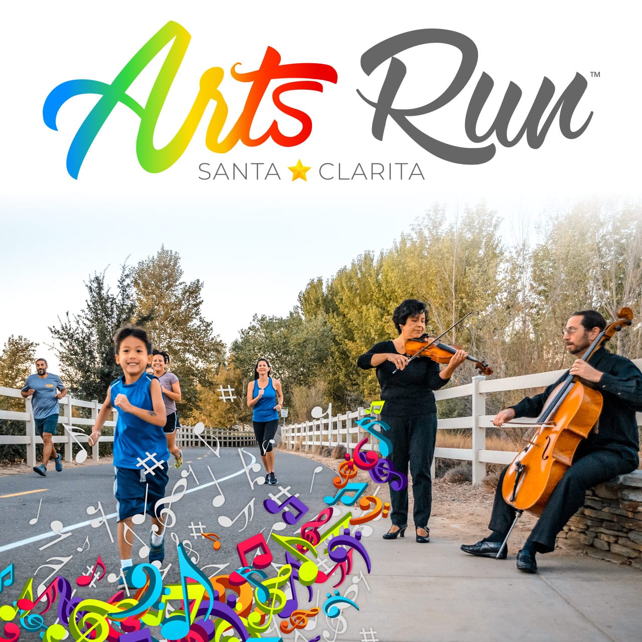 Santa Clarita Arts Run logo on RaceRaves