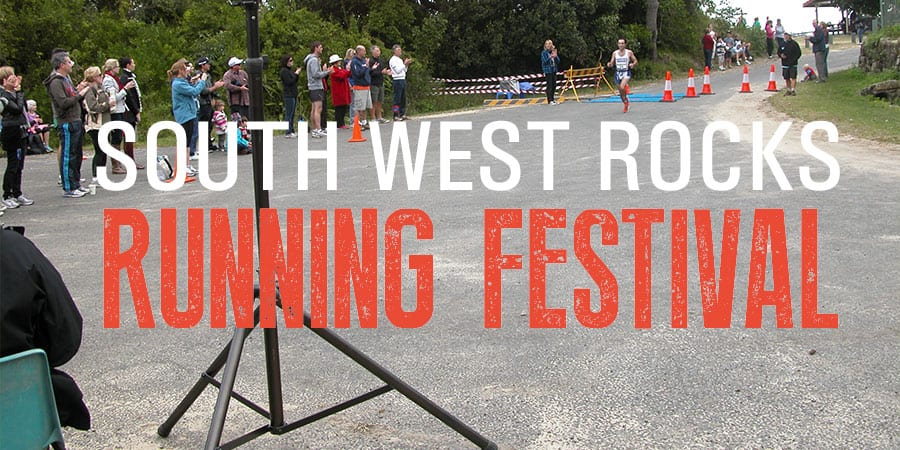 South West Rocks Running Festival logo on RaceRaves