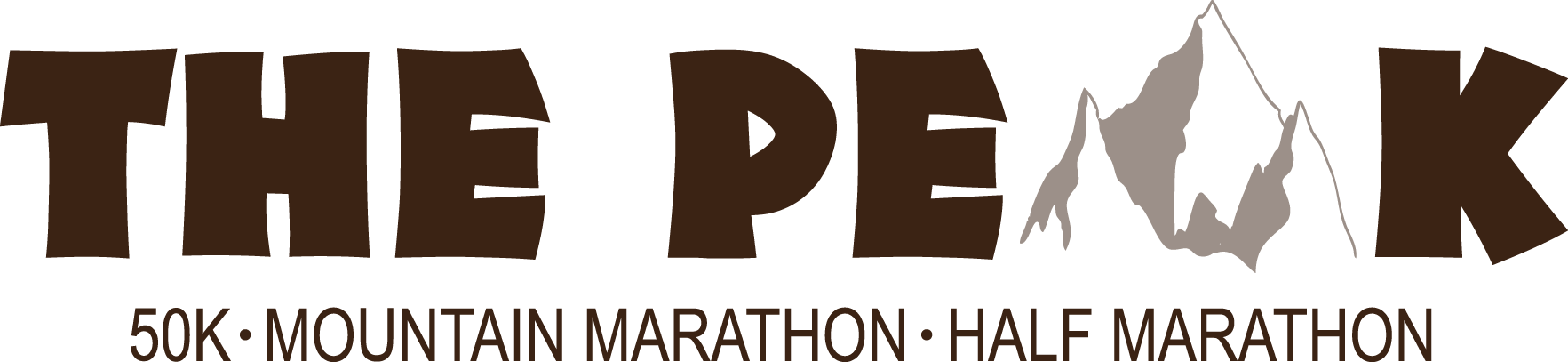 The Peak 50K, Marathon and Half Marathon logo on RaceRaves