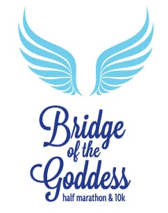 Bridge of the Goddess Half Marathon logo on RaceRaves