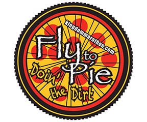 Fly to Pie Kingdom Marathon logo on RaceRaves