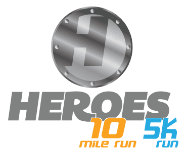 Heroes 10 Mile Run & 5K logo on RaceRaves