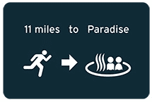 11 Miles to Paradise logo on RaceRaves